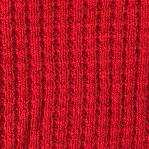 Red Open Back Sweater - Picture 4 of 6